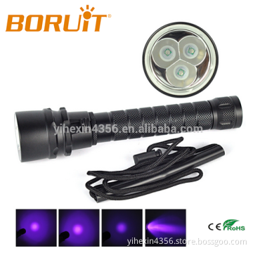 10W Led UV Flashlight 395nm Torch Light With Purple Light